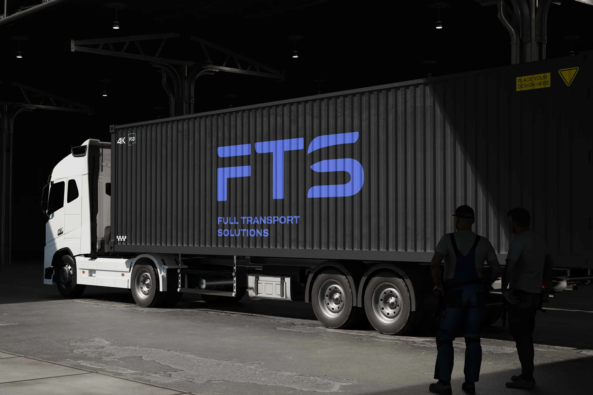 FTS: tráiler con el logotipo rotulado en la caja