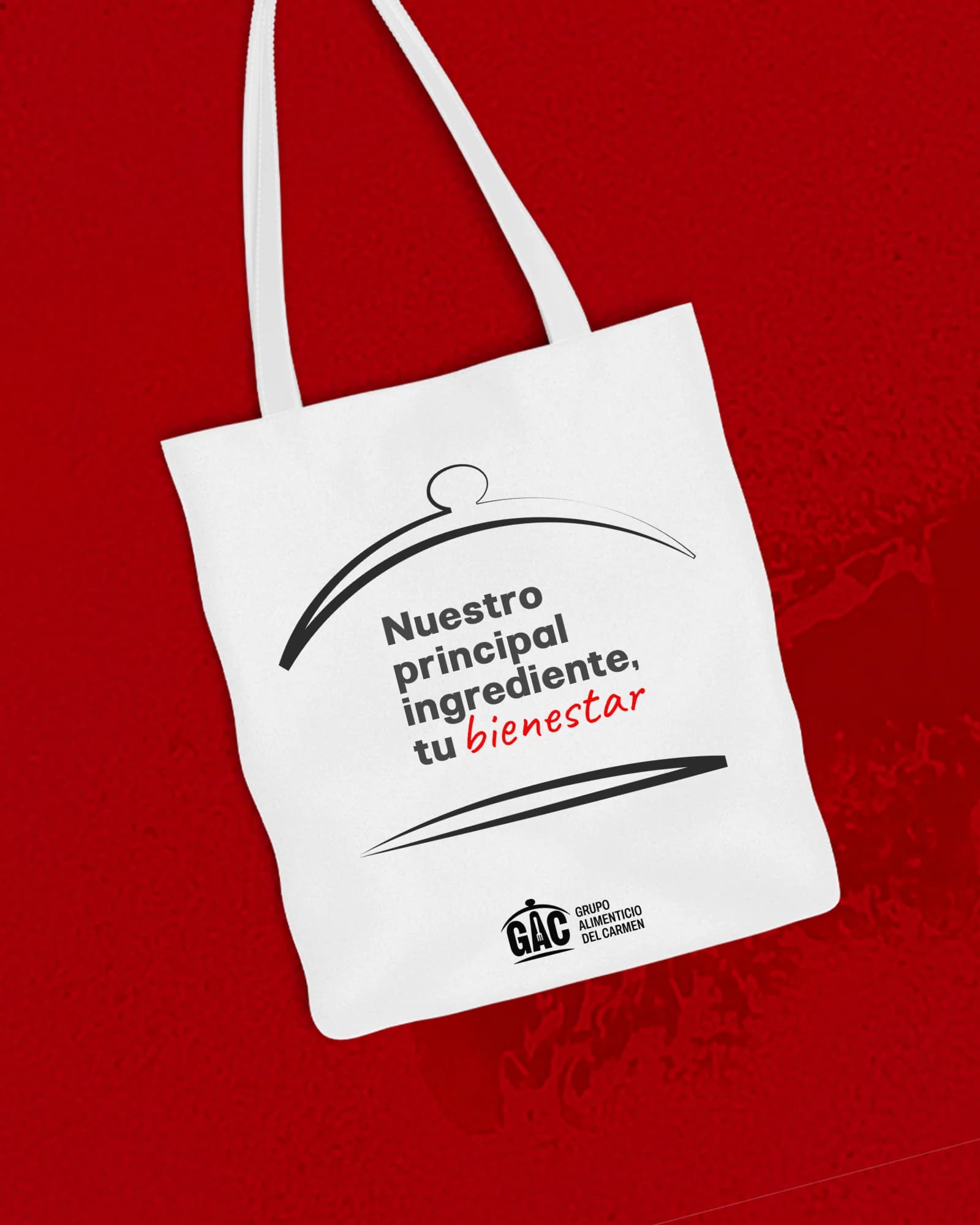 GACSA: bolsa de tela con la frase de marca