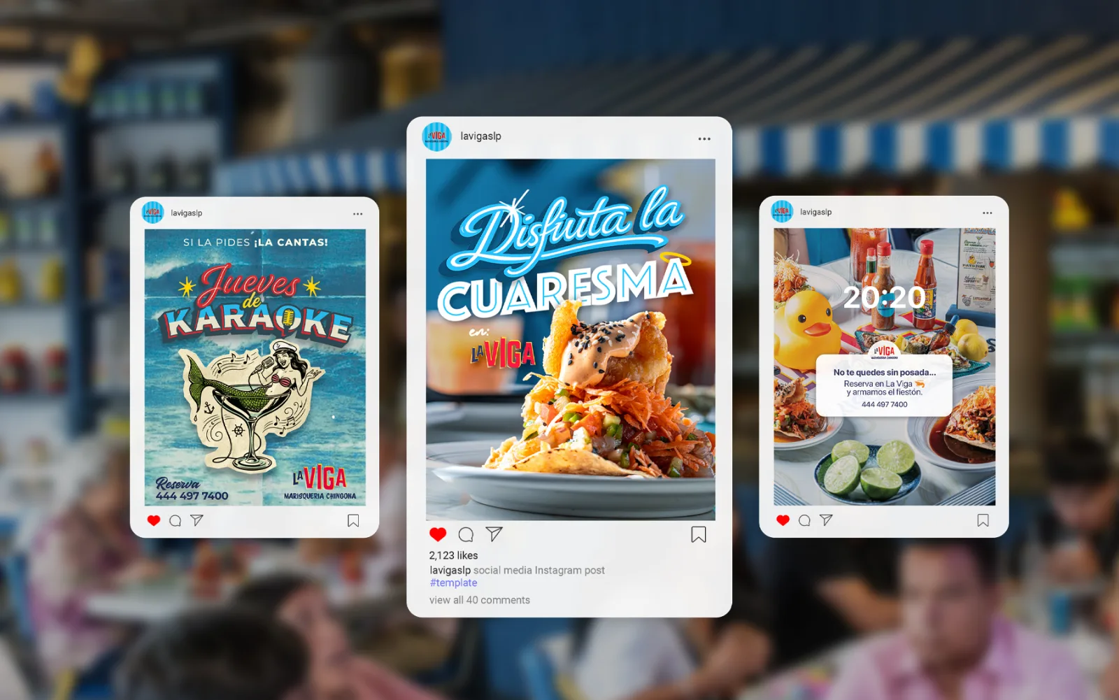 La Viga: publicaciones para redes sociales