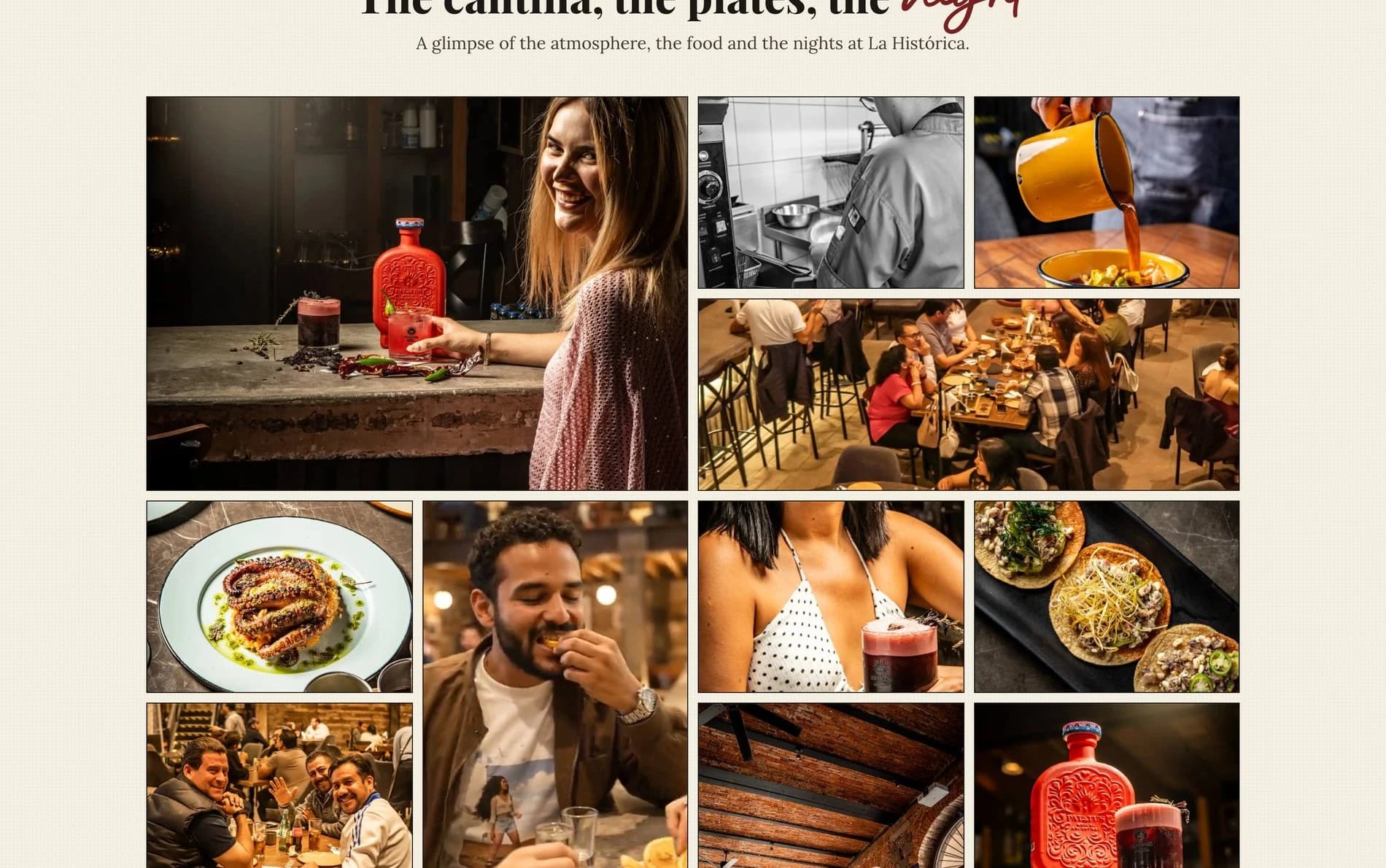 La Histórica: galería de la cantina, los platillos y la noche