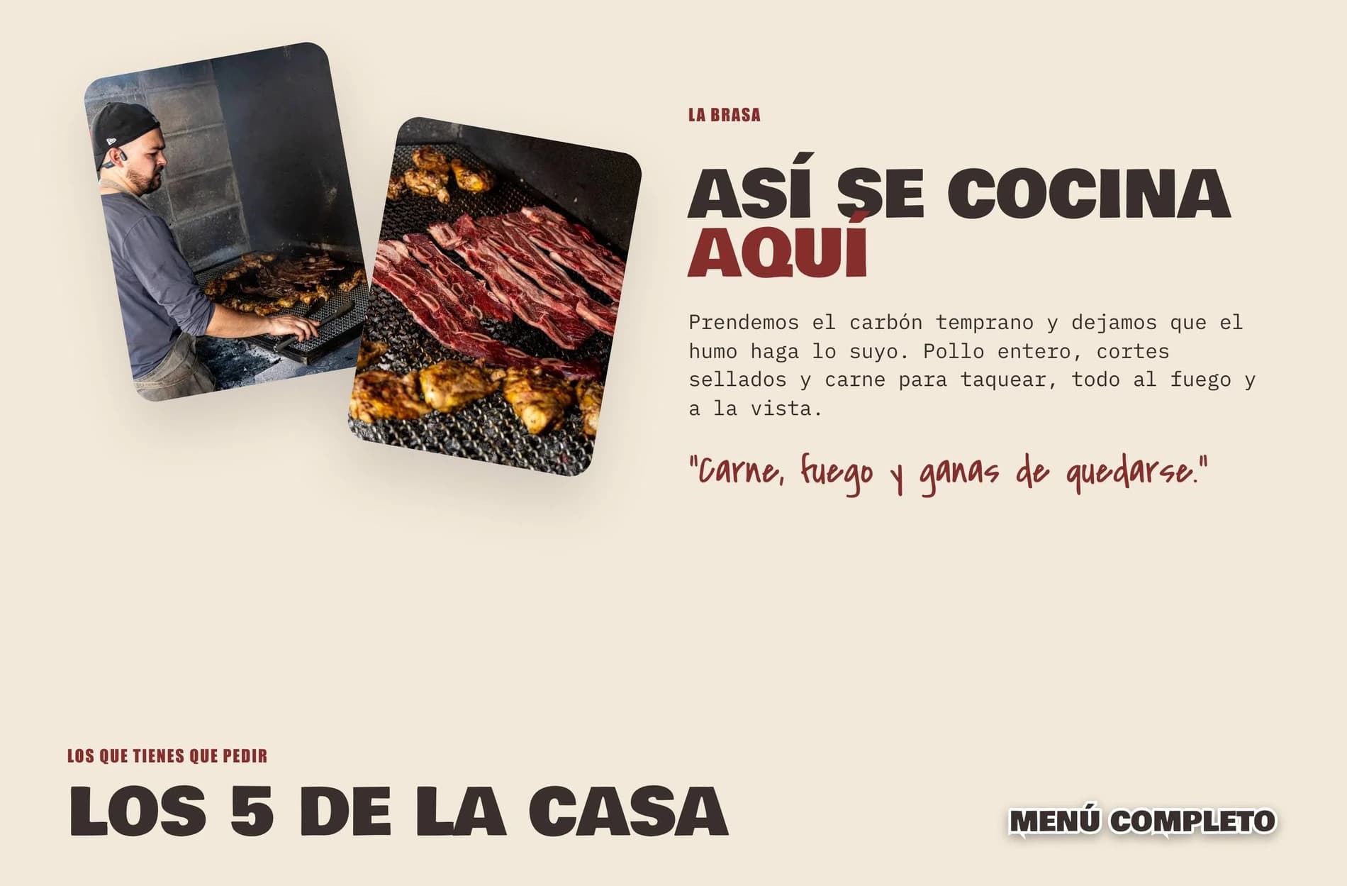 Socarrón: sección sobre la cocina a las brasas