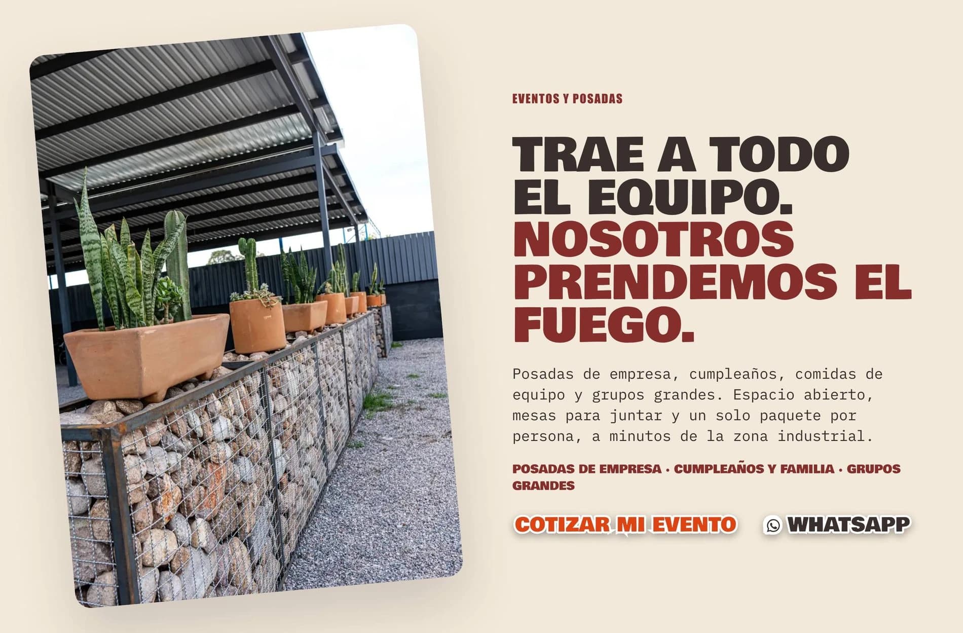 Socarrón: sección de eventos y posadas